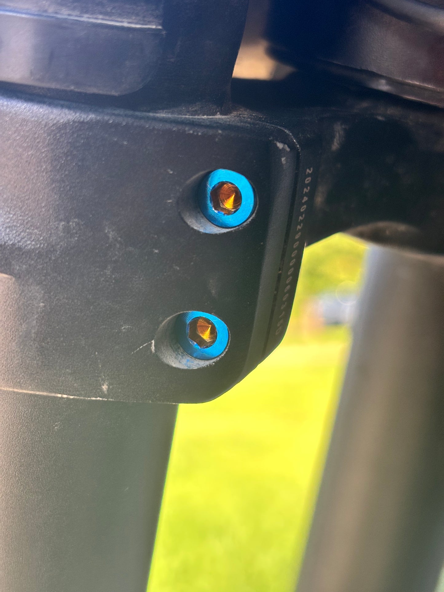 Lower Triple Clamp Titanium Bolts